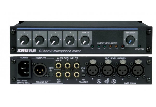 Mixer Bộ trộn âm thanh Shure SCM268